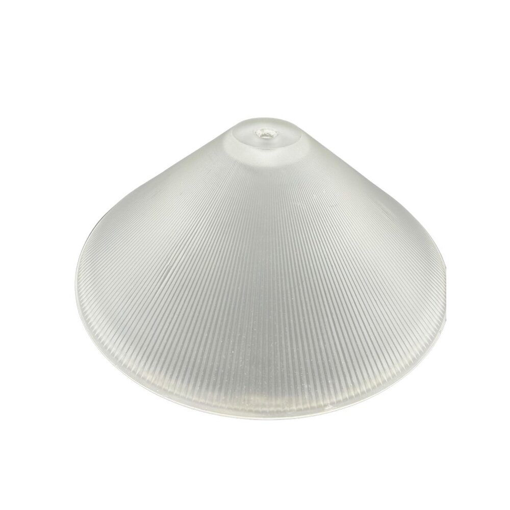 Vintage 10 3/8 D. Frosted Ribbed replacement  Lamp Shade Globe